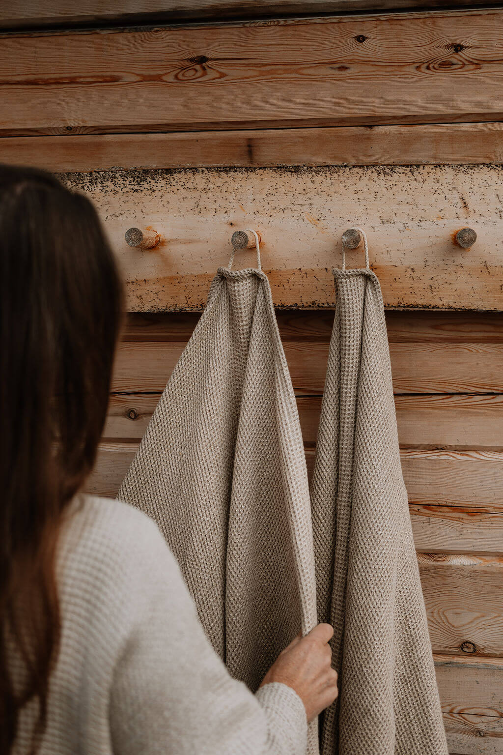 HEMPEA Pielpa vohvelikylpypyyhe luonnollista hamppua.